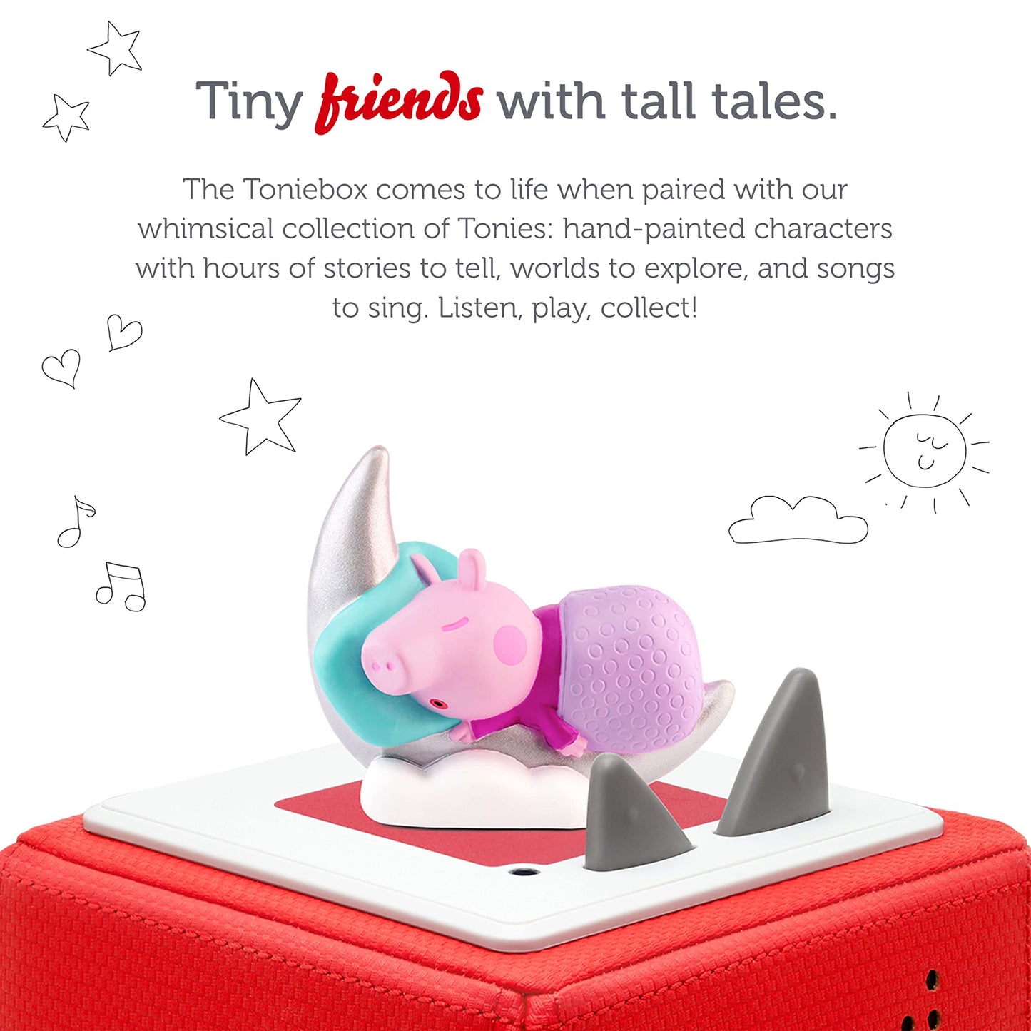 Tonies Peppa'S Bedtime Stories Audio Toy Figurine From Peppa Pig