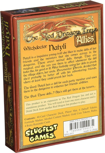 Slugfest Games Red Dragon Inn: Allies - Witchdoctor Natyli (Red Dragon Inn Expansion) Board Game (SFG015) (Pack of 2)