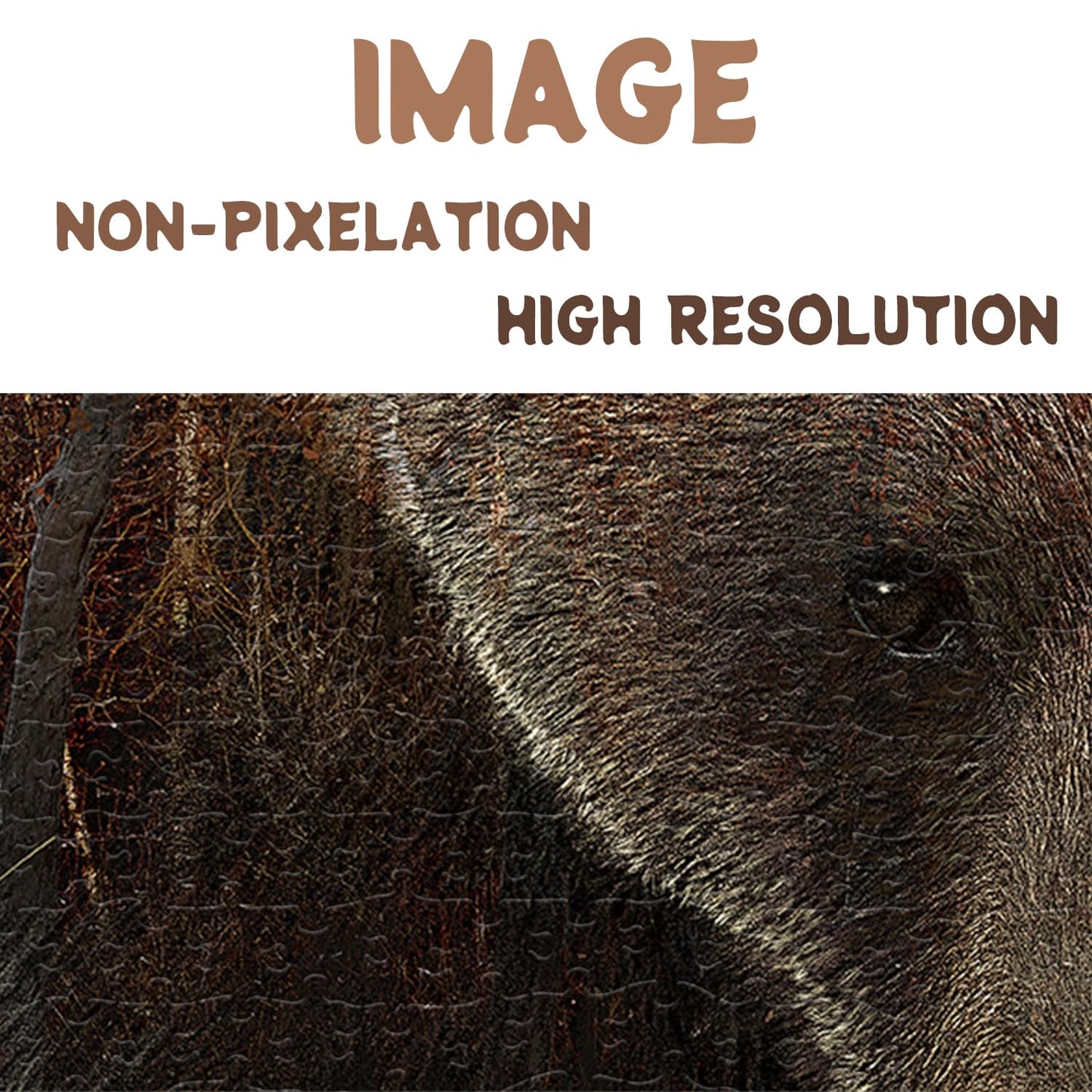 Animal Bear Jigsaw Puzzles For Adult 1000 Piece, Difficult Hard Impossible Puzzles For Adults, Nature Hunting Puzzle 1000 Piece