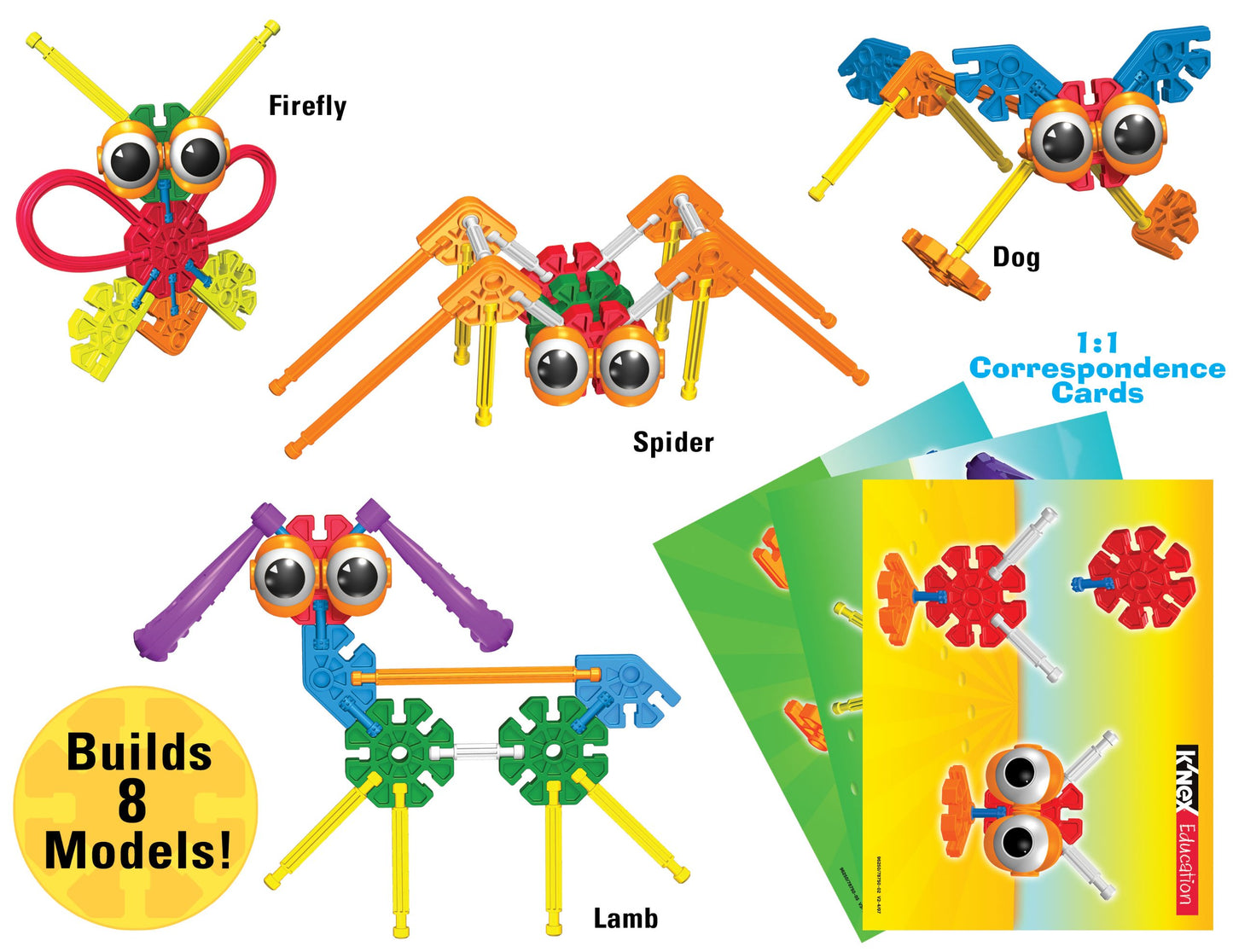 Knex Education - Kid Knex Group Building Set - 131 Pieces - Ages 3+ - Preschool Educational Toy