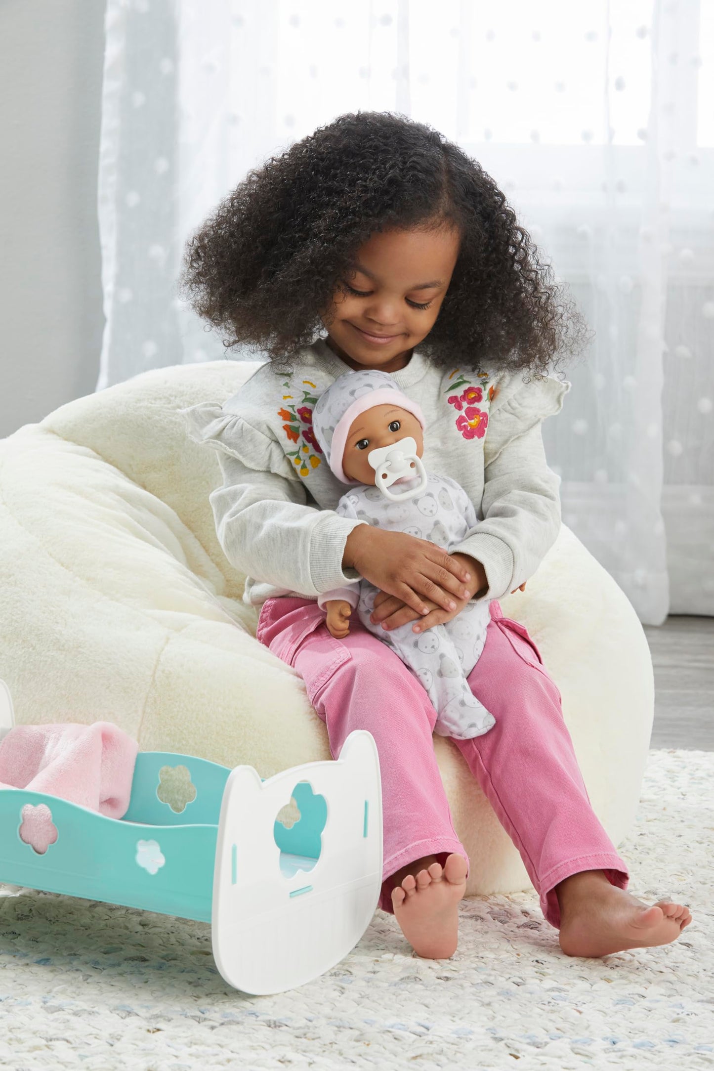 Madame Alexander 14' Adoption Day Baby Girl Doll, Medium Skin Tone, Brown Eyes,20453