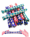 Zugar Land Cool Colorful Classic Bamboo Chinese Finger Traps (5') For Kids And Adults. (Light - Multi Color (12 Pack))