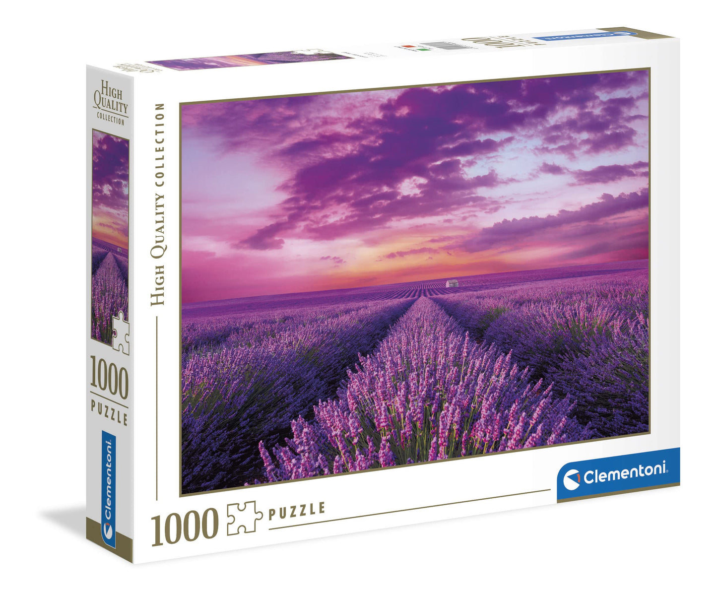 Clementoni Collection 39606, Lavander Field Puzzle For Adults And Children, 1000 Pieces, Ages 10 Years Plus