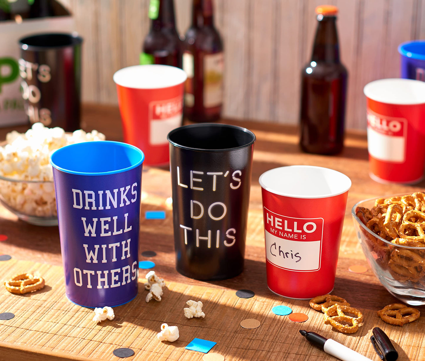 American Greetings 22 Oz. Party Cups, Let'S Do This (8-Count)