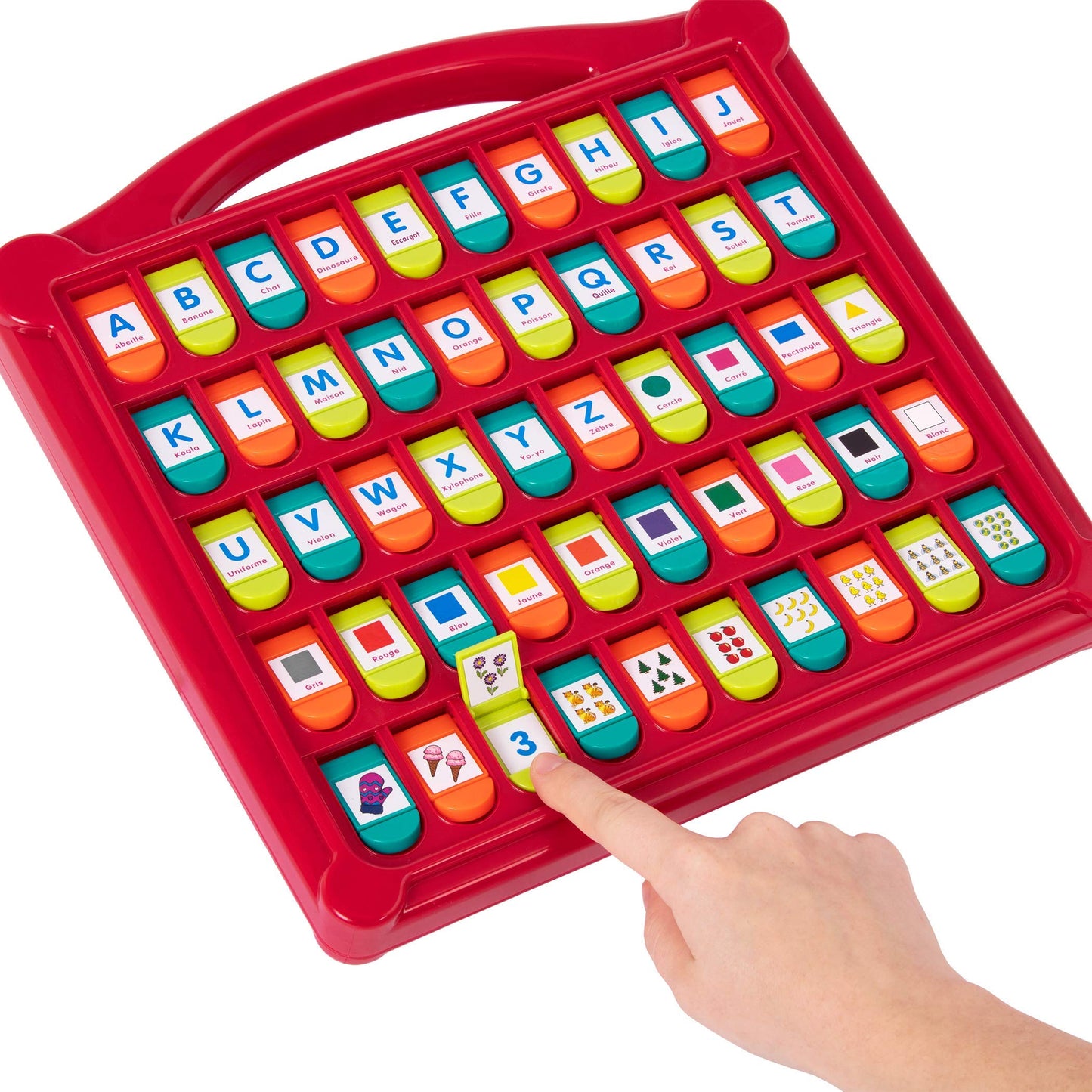 Battat – French Alphabet Toy For Learning – 50 Pop-Up Flaps – Letters, Words, Numbers, Colors, Shapes – Educational Toy For Toddlers, Kids – 3 Years + – Alphabet Cache-Cache