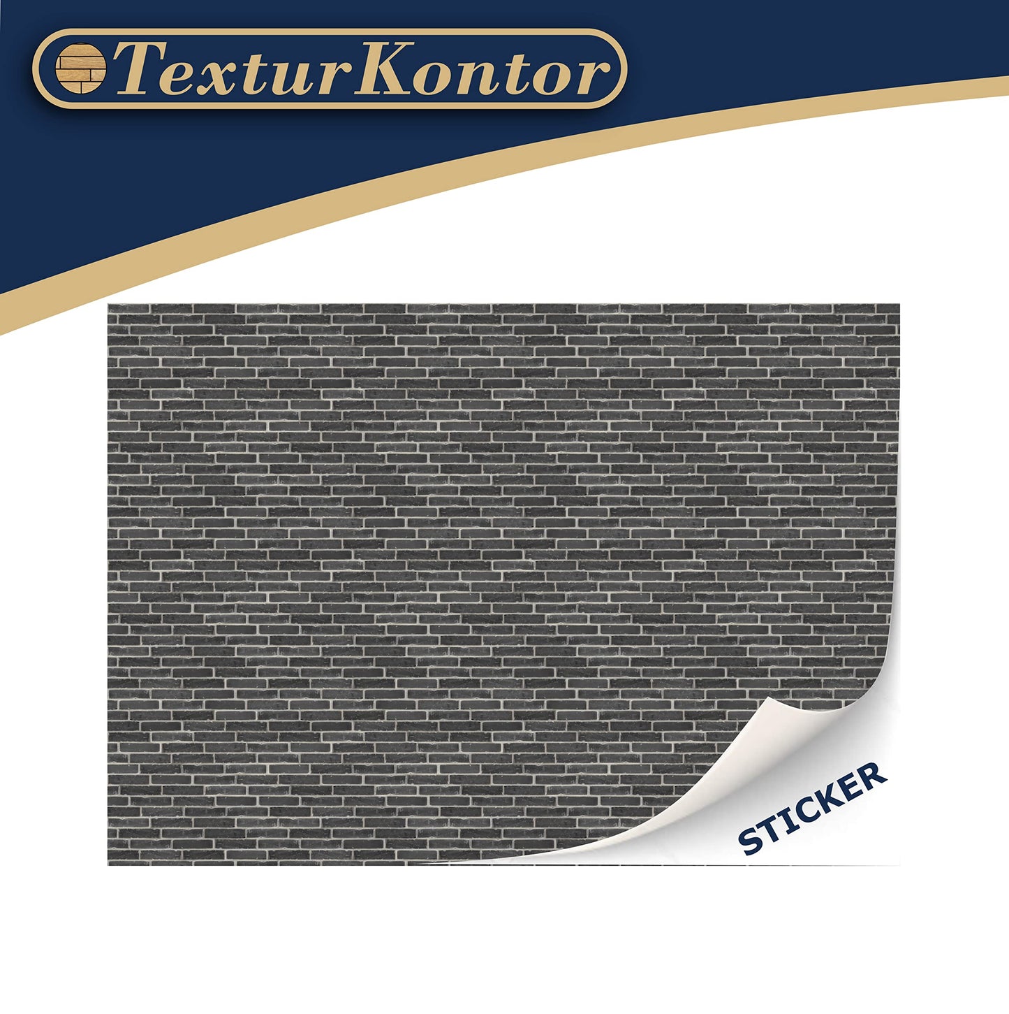 3 Sheets Self-Adhesive Wall Cladding For Dollhouse 1:12 Scale (Black Bricks)