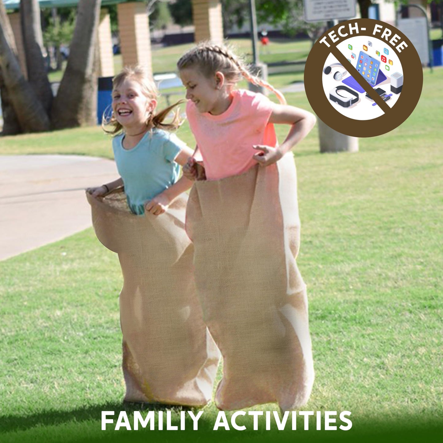 Joyin 6 Pack Large Burlap Potato Sack Race Bags, 39' X 25' Potato Sacks Racing Bags For Kids & Adults,Outdoor Play, Family Reunion, Outdoor Picnic Party, Outside Yard Lawn Easter Carnival Games