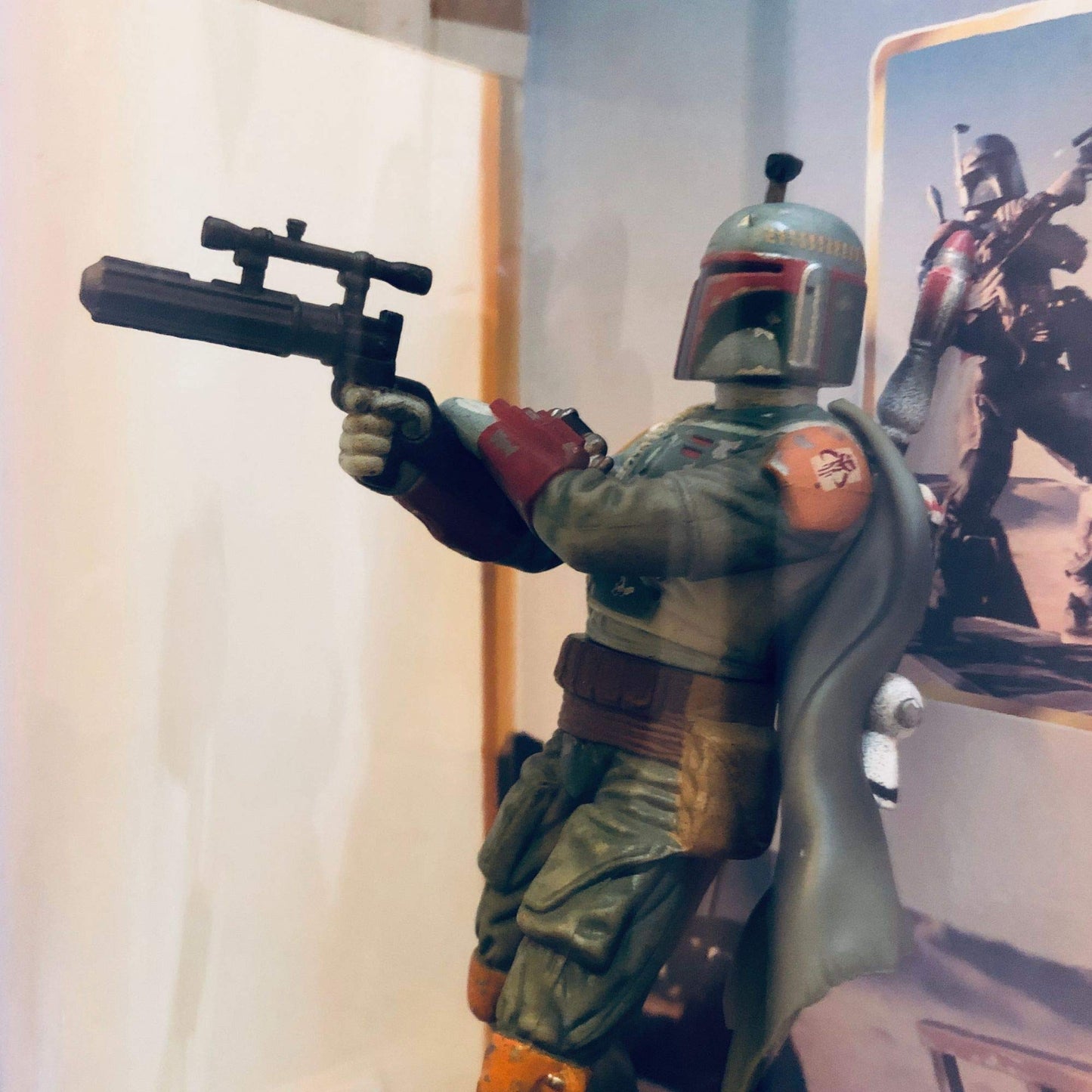Star Wars Epic Force 6' Boba Fett Figurine On 360° Rotating Base