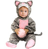 Fun World Little Stripe Kitten Infant Costume, Pink 12-24 Months