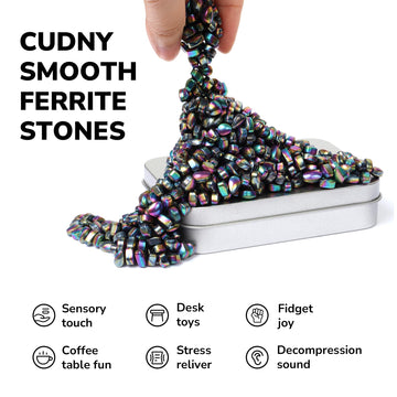 Over 500 Colorful Weak Magnetic Ferrite Putty Stones Desk Fidget Toys For Adults.