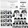 38 Pcs Adopt A Panda Party Favors Include 12 Mini Panda Stuffed Animals 12 Foldable Boxes 12 Adoption Cards 1 Adopt Sign 1 Fence