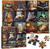 Pickforu Vintage Cat Puzzles For Adults 1000 Pieces And Up, Funny Puzzles Collection Cat Books, Retro Animal Puzzle For Cat Lovers