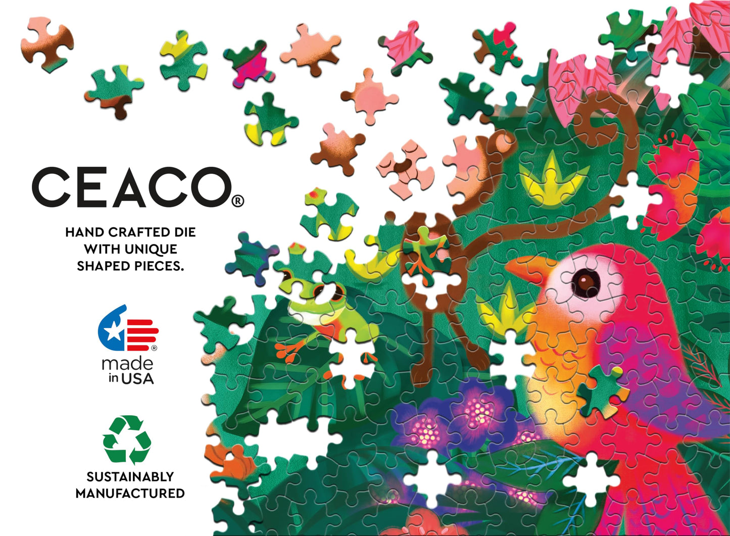 Ceaco - Jungle Friends - 100 Piece Jigsaw Puzzle