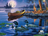Buffalo Games - Darrel Bush - Loons By Moonlight - 1000 Piece Jigsaw Puzzle For Adults Challenging Puzzle Perfect For Game Nights - Finished Puzzle Size Is 26.75 X 19.75