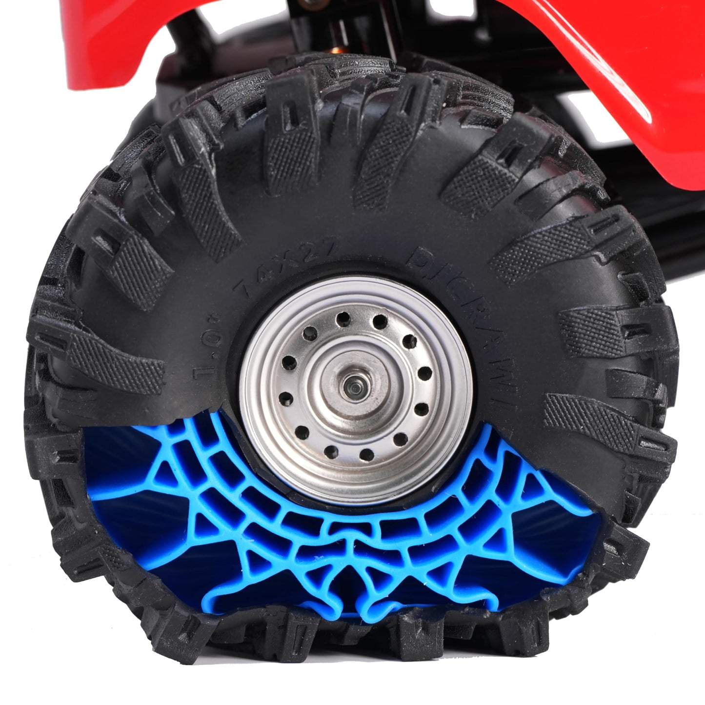 Super Soft 1.0 Inch Blue Silicone Rubber Inserts for 72-74 * 27mm Tires (for 72-74 * 27mm Tires)