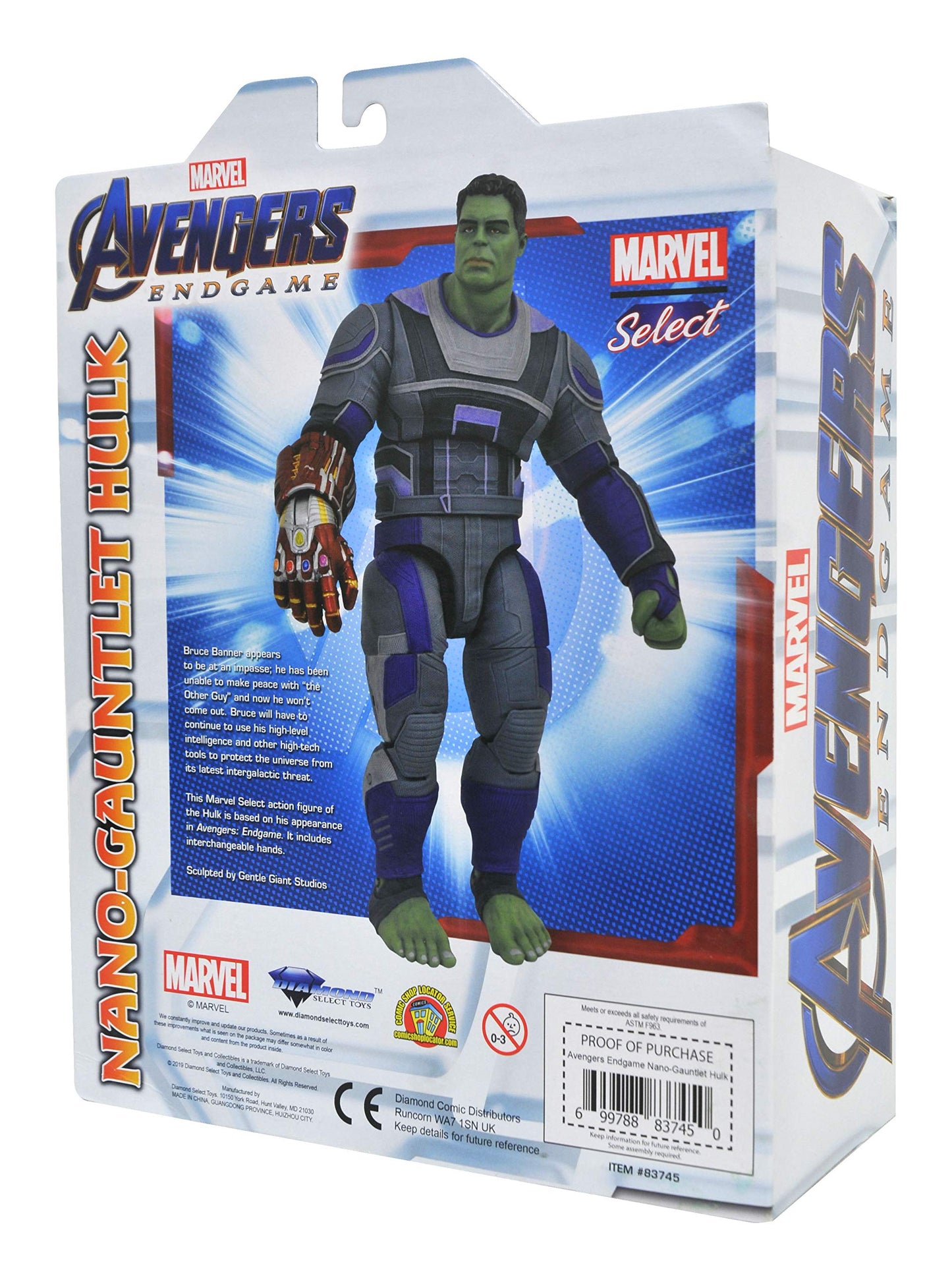 Marvel Select: Avengers Endgame Nano-Gauntlet Hulk Action Figure