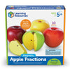 Learning Resources Magnetic Apple Fractions, Multi-Color, 10.5 X 10.4 X 3.2 Inches (Ler0904)