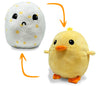 Hatchkinz | Reversible Chick To Egg Plushie | Happy + Sad | Show Your Mood | Stress Relief Plush 7''