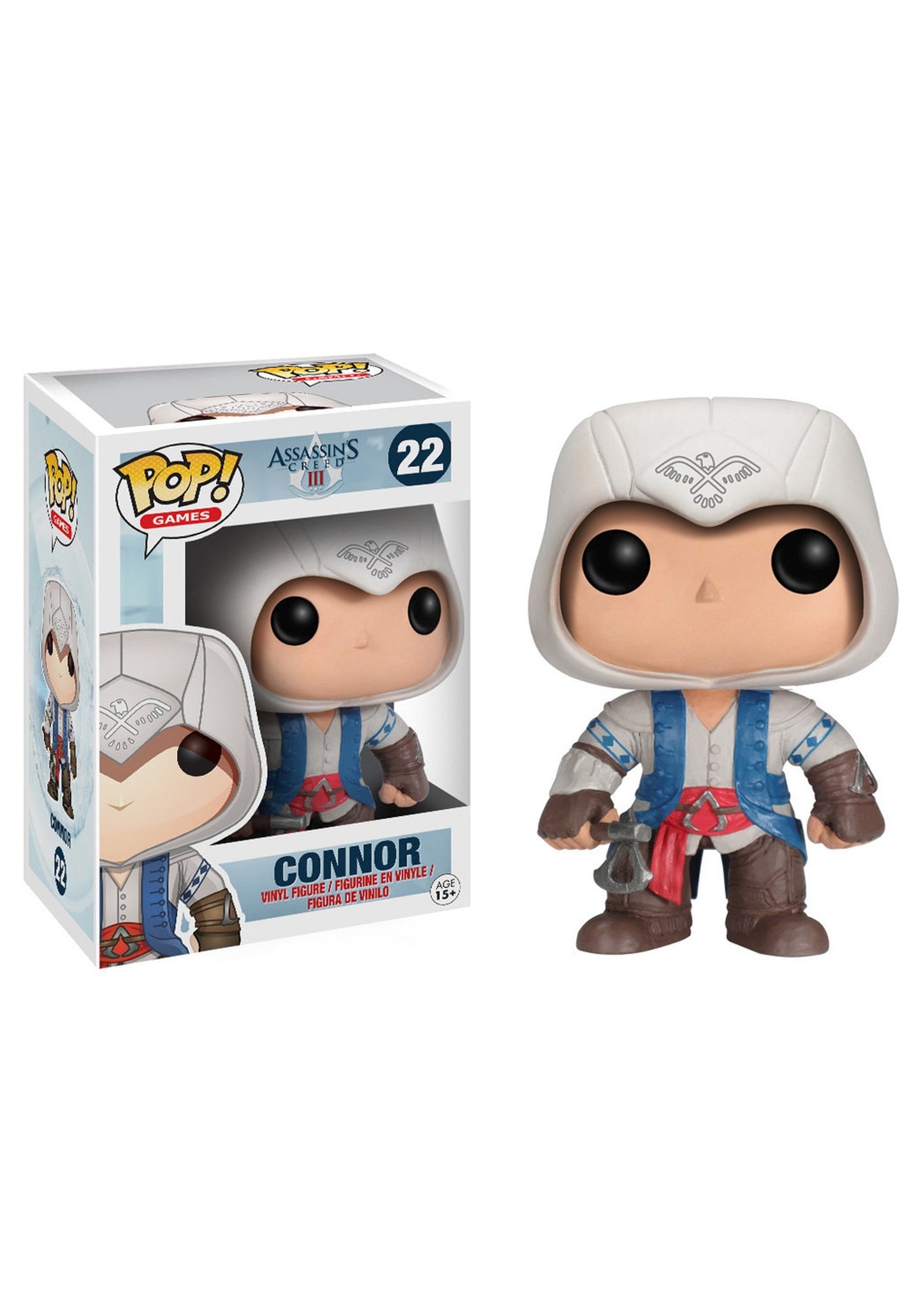 Funko POP Assassin's Creed Connor Action Figure - 3.75" Vinyl Collectible, Model 3731