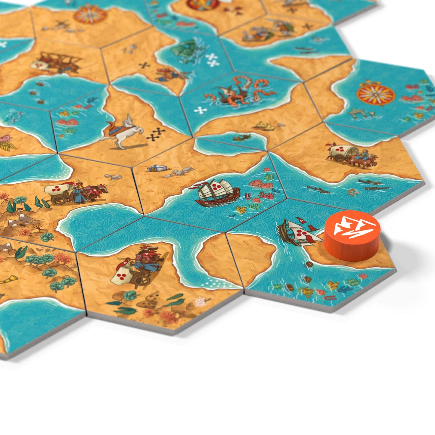 Good Games Publishing Land vs Sea Board Game - Medium Multi-coloured Cardboard, Model 014GGP
