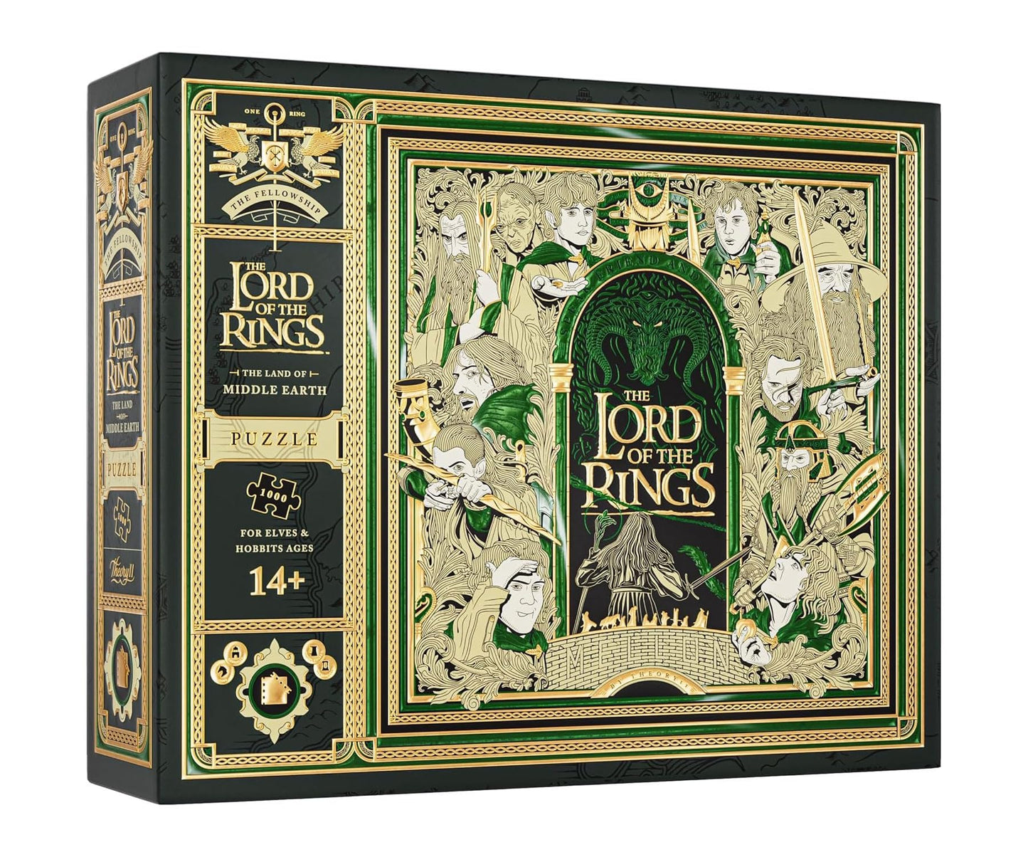 Theory11 Lord Of The Rings Jigsaw Puzzle - 1,000 Piece Jigsaw Puzzle - Officially Licensed Lord Of The Rings Merchandise & Colle