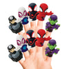 Ginsey Spidey & His Amazing Friends 10 Piece Finger Puppet Set - Educational Bath & Pool Toys, Party Favors, Playtime Fun