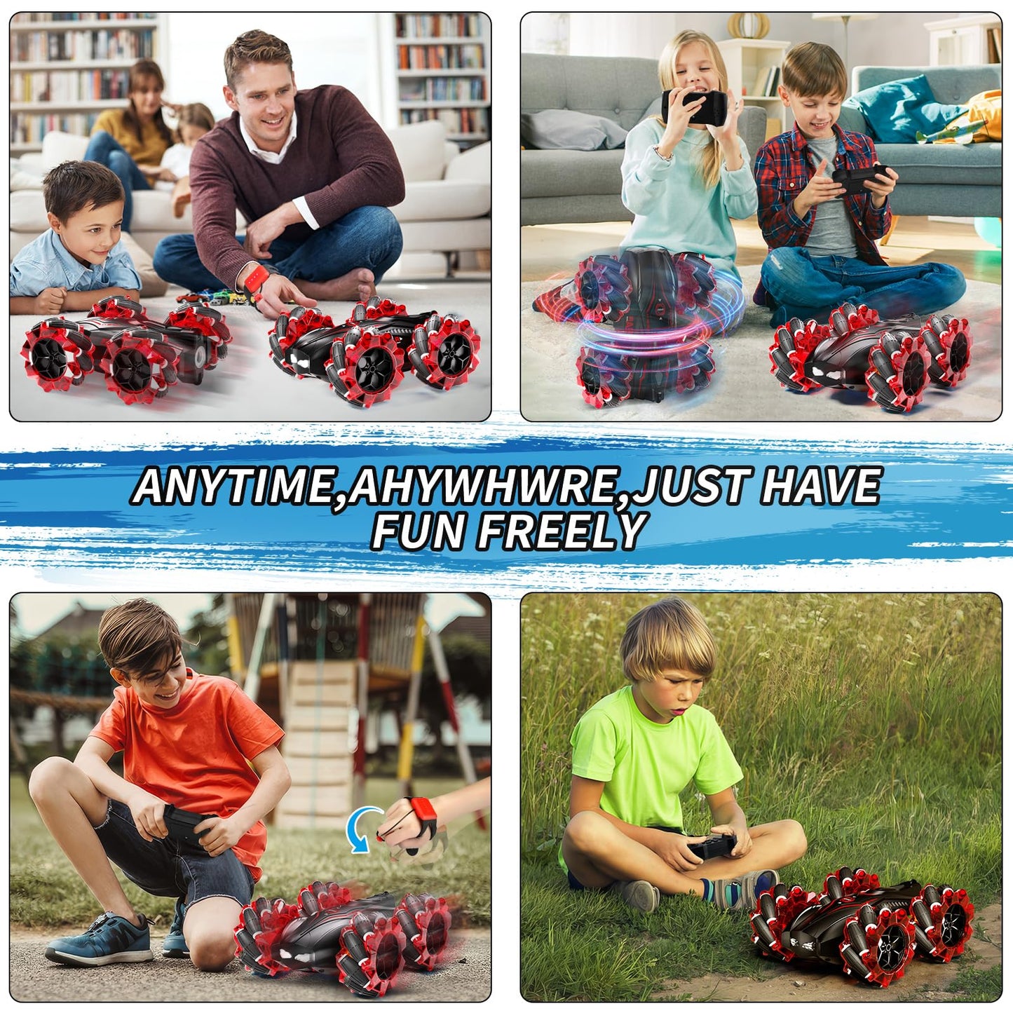 Aiqi RC Gesture Sensing Stunt Car