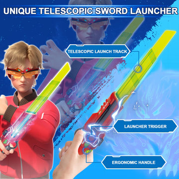 INFINITY NADO Spinning top Toy for Kids Glowing battling top Toy with Telescopic decorative replica blade Launcher battling top for Kids Boys Girls 5 6 7 8 9 10 11 12 Years Old and up Blazing War Bear