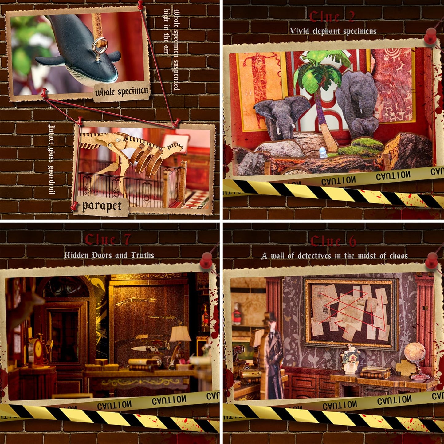 Spilay DIY Book Nook Kit,DIY Dollhouse Booknook Bookshelf Insert Decor Alley,Bookends Model Build kit with LED Light,Handmade Cr