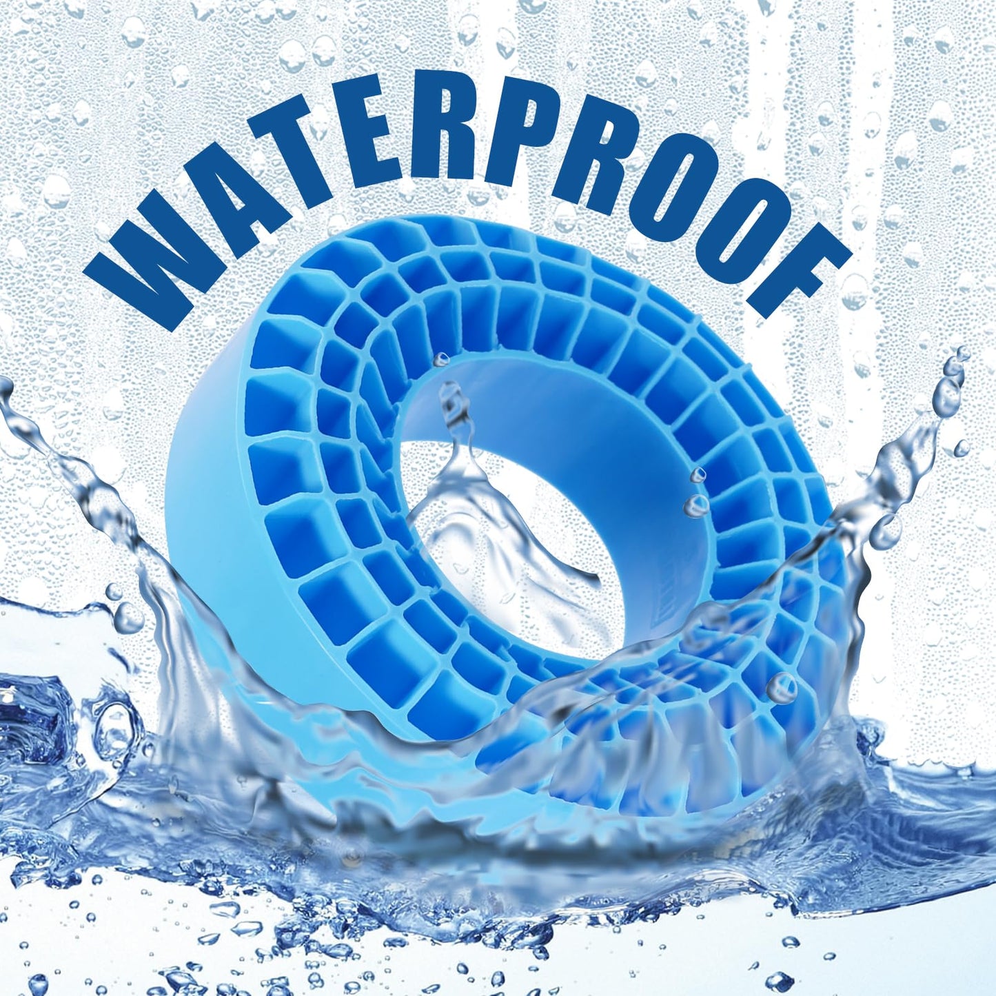 INJORA Silicone Rubber Inserts Foam for 106-108mm 1.9'' Tires(Small Blue)