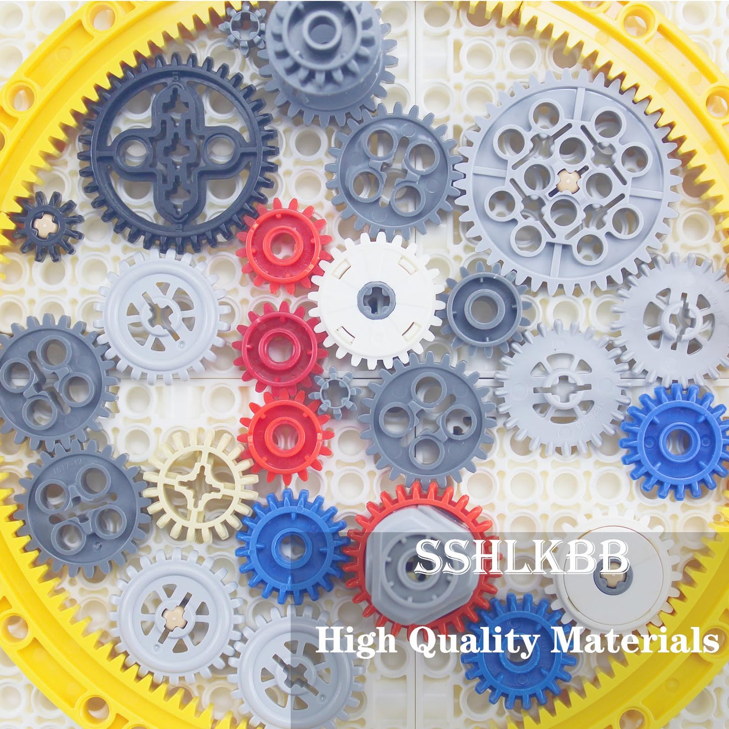 496 Pcs Technical Parts Building Blocks Gears Axle Pin Connector Compatible With Major Brand Toy Technical Cam Worm Cogs Gears S
