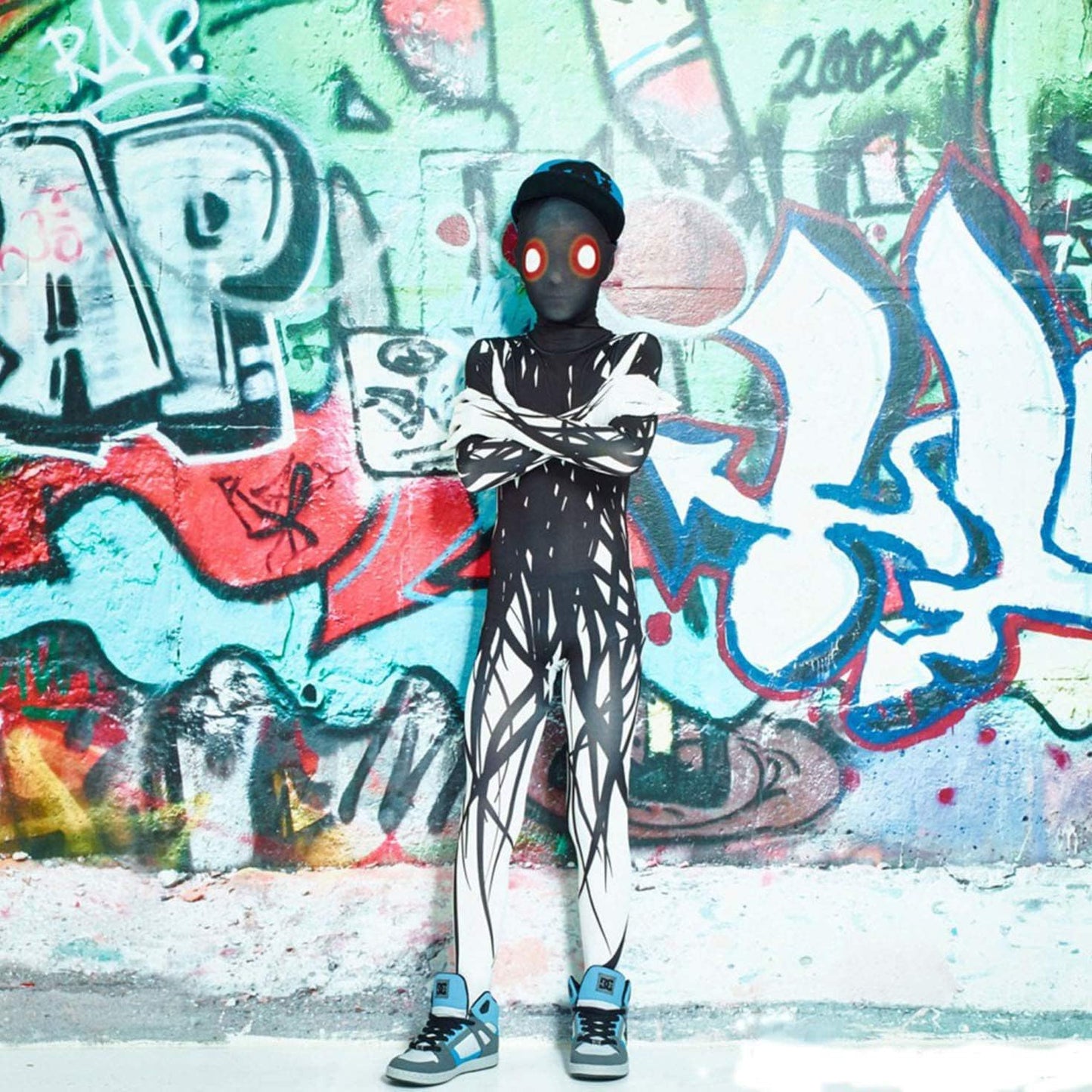 Morphsuits Zalgo Costume Kids, Shadow Demon Costume Kids, Scary Costume For Kids, Scary Boys Halloween Costume, Scary Suit M