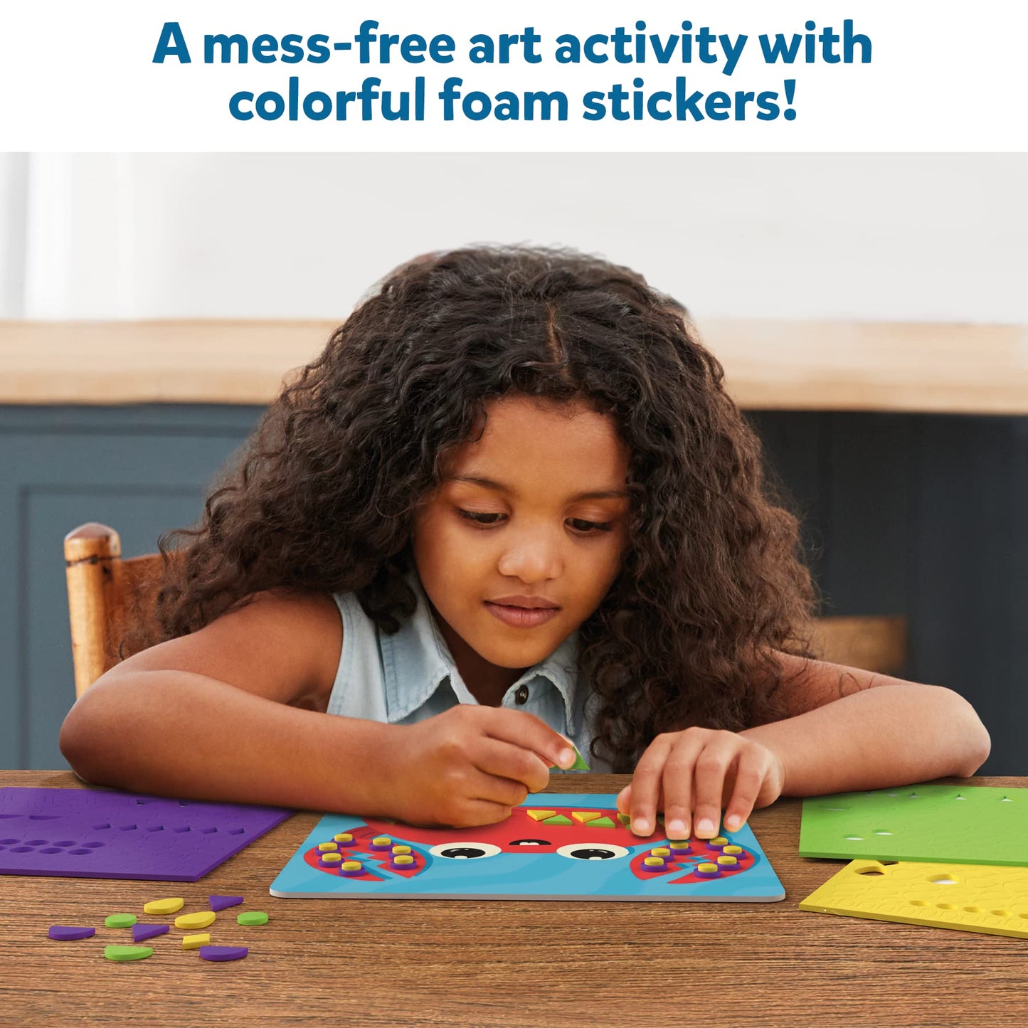 Skillmatics Art Activity - Fun With Foam Under The Ocean, No Mess Felt Sticker Art For Kids, 3D Foam Stickers, Diy Craft Kits, Gifts For Boys & Girls Ages 3, 4, 5, 6, 7