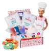 Baketivity Kids Baking Set, Meal Cooking Party Supply Kit for Teens, Real Fun Little Junior Chef Essential Kitchen Lessons, Incl