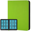 Trading Card Binder 9 Pocket GERMUN PU Cover Card Binder for 360 Cards enhanced Trading Card Holder Folders Double Sided Pocket Card Album for MTG TCG (Grass Green)
