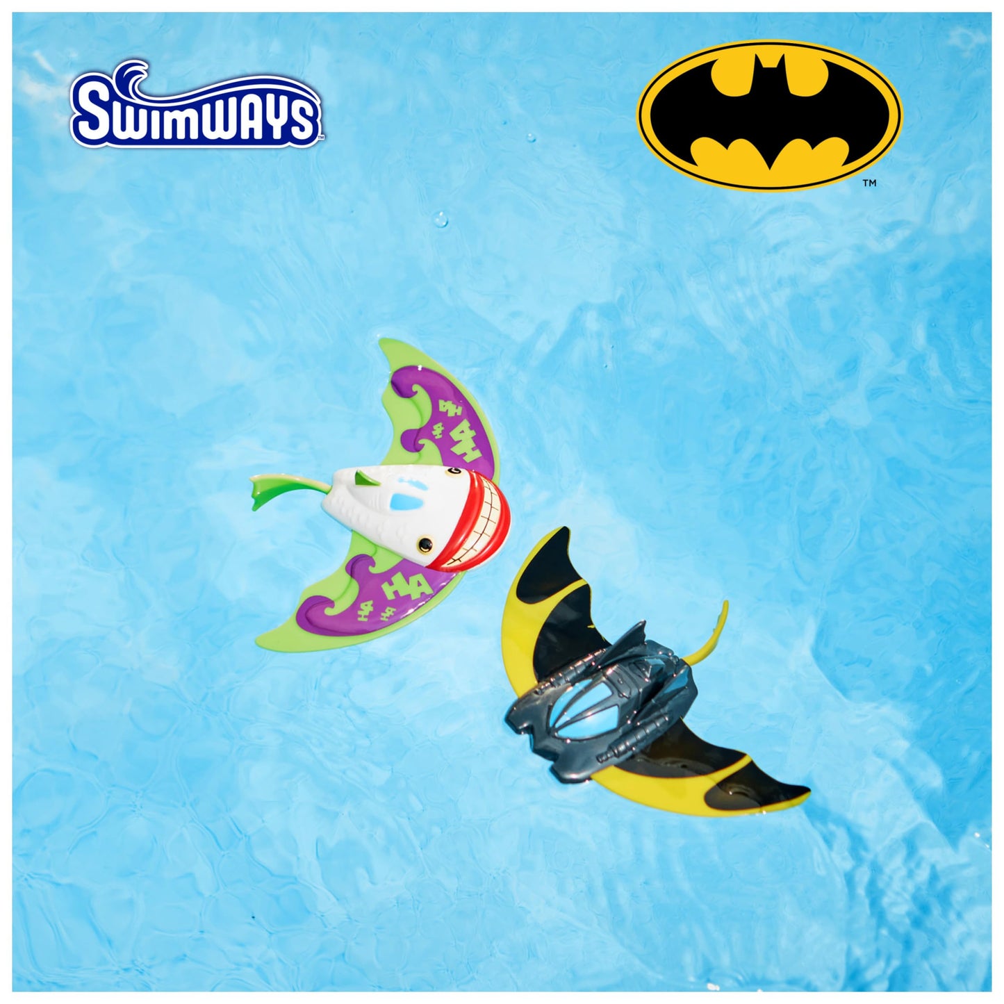 Swimways Dc Batman Zoom-A-Rays Water Toys, Kids Pool Toys & Diving Toys, Batman Toys For Kids Aged 5 & Up, 2-Pack