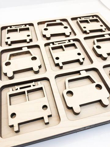 First Responder Themed Tic Tac Toe Board Game, 5X5 Inches Unfinished Wood Diy Painting Craft Kit For Kids With Wooden Avtrboutiq