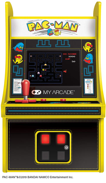My Arcade Dgunl-3220 Micro Player Mini Arcade Machine Pac-Man Video Game, Fully Playable,6.75 Inch Collectible,Color Display, Sp