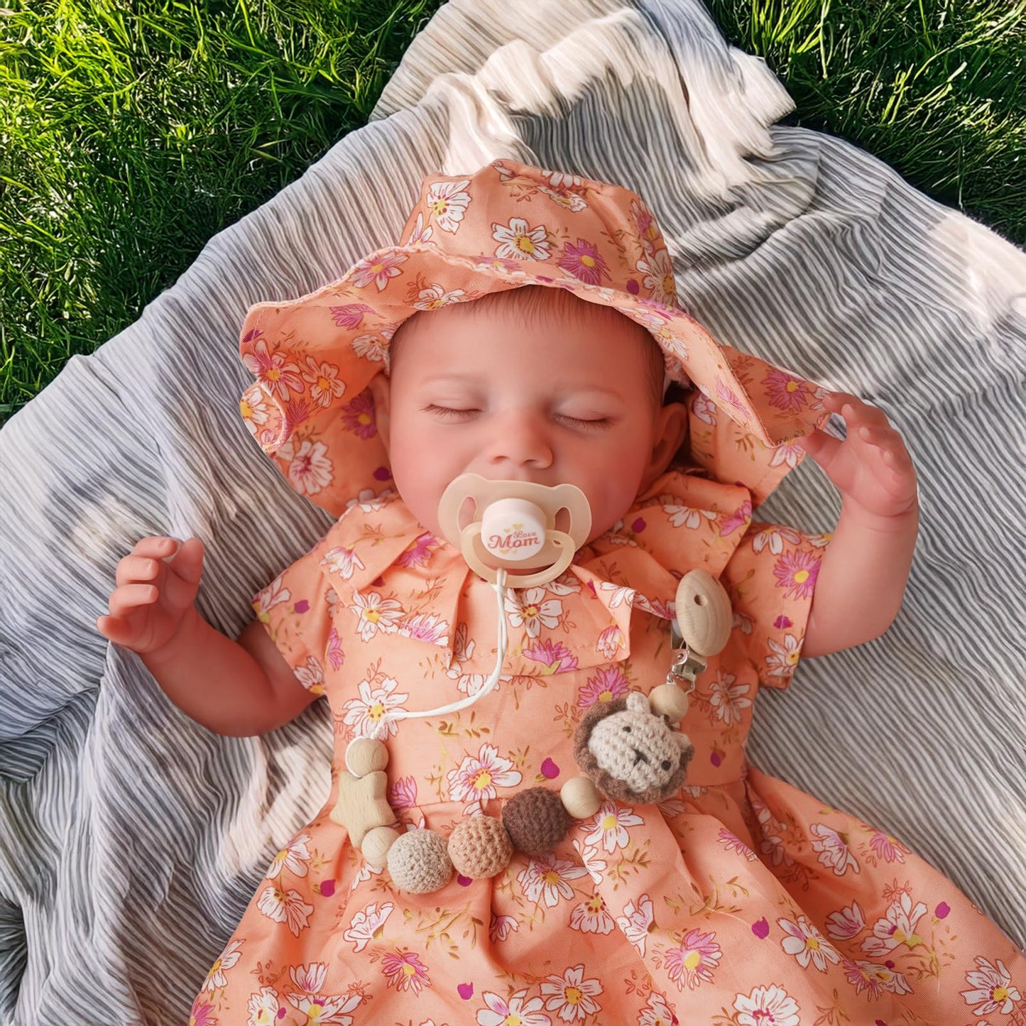 Babeside Lifelike Reborn Baby Dolls - 20-Inch Soft Full Vinyl Body Realistic-Newborn Sleeping Baby Girl Doll With Toy Accessories Gift Set For Kids & Collection
