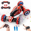XAMIMM 4WD Remote Control Gesture Sensor Car,Hand Controlled RC Stunt Car,Double-Sided Vehicle 360 Rotation with Light and Music