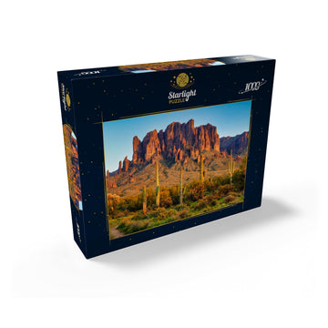 Mypuzzle The Superstition Mountains And Sonoran Desert Landscape At Sunset In Lost Dutchman State Park, Arizona - Premium 1000 P