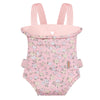 GAGAKU Baby Doll Carrier for Toddlers, Cotton, Pink Pear Flowers, Model GGKDC2002