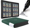 D DACCKIT Toploader Binder Holds 288 Top Loaders - 9-Pocket Top Loader Binder for 3 x 4 Rigid Card Holders for Trading Cards or Sports Cards Model A - Blackish Green