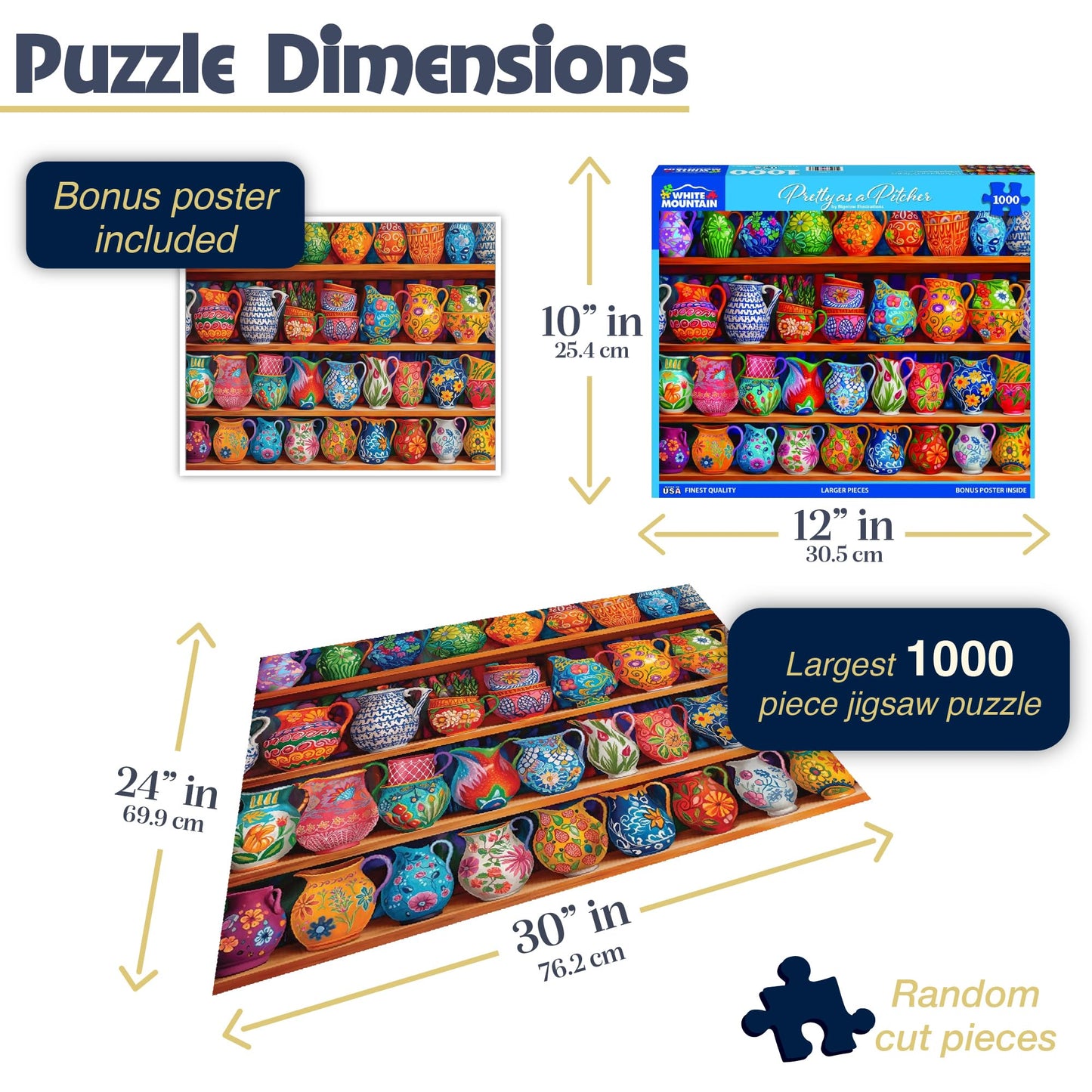 White Mountain Puzzles Pretty As A Pitcher 1000 Piece Jigsaw Puzzle
