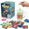 IPIDIPI TOYS Water Growing Sea Creature Toys, Assorted Colors, 25 Pieces, Rubber – Ocean-Themed Party Favors & Classroom Prizes