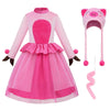Relibeauty Pig Costume For Girls Toddler Animal Costume With Hat And Detachable Tail,120