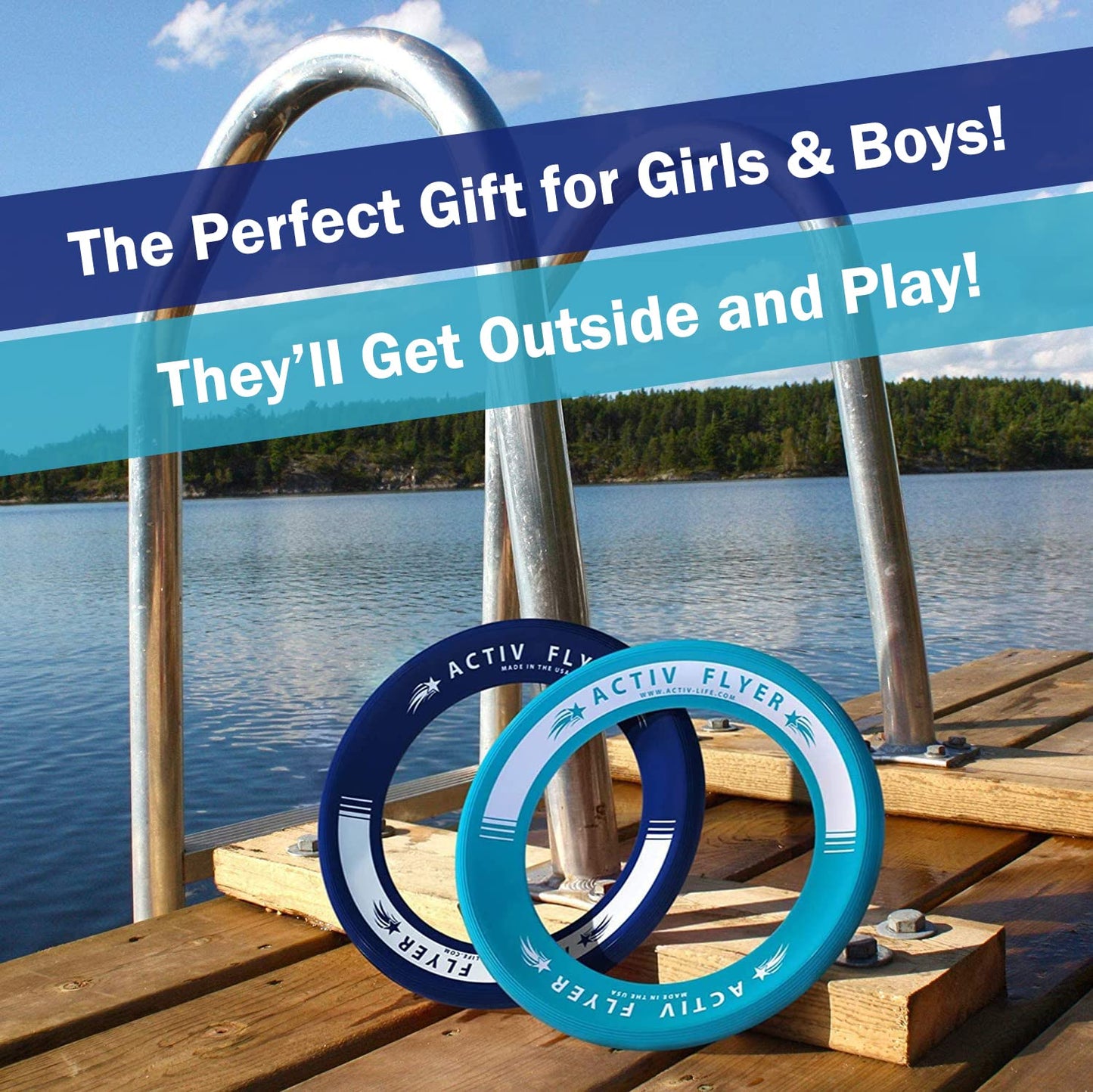 Activ Life Kid's Flying Rings - Best Grandson Gifts & Granddaughter Gifts from Grandma Fun Ideas for Age 4 5 6 7 8-12 Year Old T