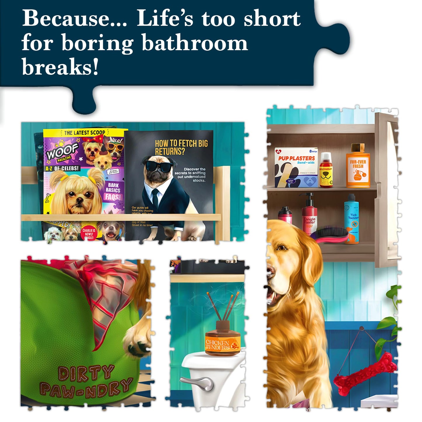 Jigsaw Puzzle 1000 Pieces - The Morning Dump, Fun For Families, Friends, Puzzle Enthusiasts, Game Nights, Includes Sorting Trays