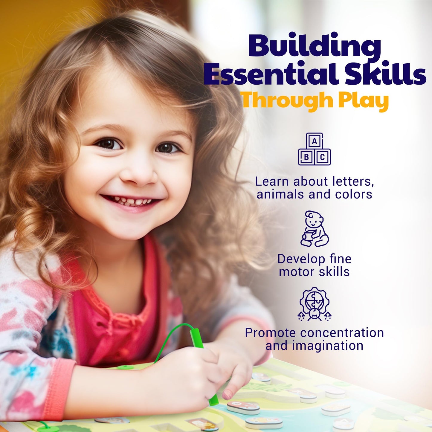 2 In 1 Animal Magnetic Alphabet Maze Board - Abc Learning Alphabet Games & Montessori Fine Motor Skills Toys For 3 4 5 Year Old Boys & Girls - Educational Letter Recognition Puzzle For Kids & Toddlers