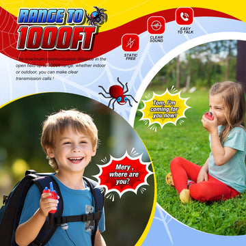 Walkie Talkies Toys For Kids : Gifts For Boys Ages 3 4 5 6 7 8 9 10 Kids Walkie Talkies 2 Pack Outdoor Hiking Toy For 5-7 Year O